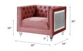 ACME HeiberoII Chair in Pink Velvet LV00329