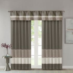 Polyoni Pintuck Curtain Panel(Only 1 Pc Panel)