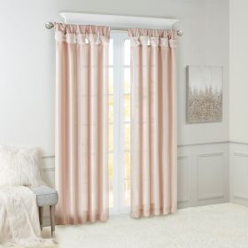 Twist Tab Lined Window Curtain Panel(Only 1 Pc Panel)