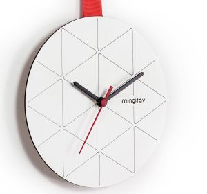 Minuet Wall Clock Red