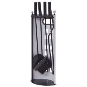 Five Piece Fireplace Tool Set Iron