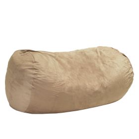 Jasper Traditional 8 Foot Suede Cylindrical Bean Bag, Tuscany