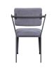 Cargo Chair; Gray Fabric & Gunmetal