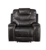 Braylon Recliner (Power Motion); Magnetite PU