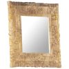 Mirror 19.7"x19.7" Solid Mango Wood