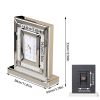 Large Desk Clock Wall Clock Crushed Diamond Mirrored Clock Table Top Decorative Clock for Home Decoration