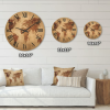 Designart 'Ancient World Map VII' Vintage Wood Wall Clock(Size 23" x 23")