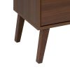 Traditional 6-Drawer Tall Dresser for Bedroom, Functional Bedroom Dresser Chest of Drawers 16" x 25" x 56.25", Cherry