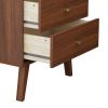 Traditional 6-Drawer Tall Dresser for Bedroom, Functional Bedroom Dresser Chest of Drawers 16" x 25" x 56.25", Cherry