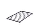 Daybed, sofa bed metal framed with trundle twin size, black, 77''L x 40.6'' W x 14.5'' H