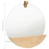 Wall Mirror Solid Pinewood 13.8"