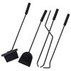 Five Piece Fireplace Tool Set Iron