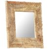 Mirror 19.7"x19.7" Solid Mango Wood