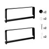 2 Pack Wall Mounted Paper Towel Holder Under Cabinet Paper Towel Rack for Bathroom Kitchen Pantry Sink Balcony Aluminum Toilet Paper Holder