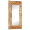 Hand-Carved Mirror 31.5"x19.7"x4.3" Solid Mango Wood