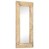 Hand-Carved Mirror 43.3"x19.7"x1" Solid Mango Wood