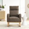 [Video] Welike 27.6"W Modern Accent High Backrest Living Room Lounge Arm Rocking Chair, Two Side Pocket(W83453338)