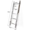 Farmhouse 4.5ft Wall Leaning Wood Blanket Quilt Storage Ladder - Vintage White