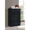 Black 7 with Locks on 2-Top Chest of Drawers Makeup Table Dressers for Bedroom Bedroom Furniture