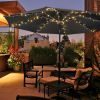 Battery patio umbrella light Warm light