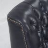 Lance Full Genuine Leather Swivel Chair