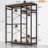 Raybee Free Standing Closet Organizer Clothes Rack Heavy Duty Clothing Rack with Shelves, Wardrobe Closet Adjustable Clothing