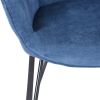 Upholstered Rocking Chair Rocker for Living Room Bedroom, Blue