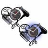 Barber Shop Tools Vinyl Record Wall Clock Beauty Hair Salon Heart Shape Dryer Scissor Comb Hairstylist Design Silent Clock Watch